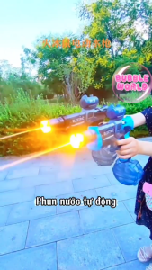 Súng phun nước điện Electric Gun bản mới tích hợp đèn led giả hiệu ứng phun lửa cực đẹp N27