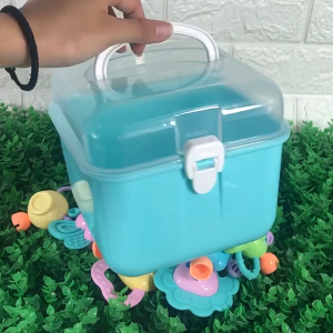 Mainan Lonceng Kerincingan Bayi 12Pcs Set Mainan Teether Bayi Gigitan Tangan Pegangan Kerincingan