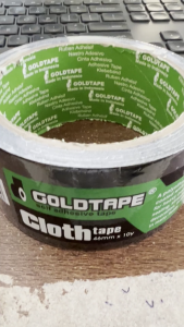 [PER 1 DUS] Lakban kain hitam 2 inch 46MM 10 Y CLOTH GOLDTAPE