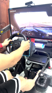 Vô lăng game GOG R808 LED Racing Wheel-Số sàncần số rờipedal kim loại+cônquay 270-1080 độPCPlaystationSwitchXbox