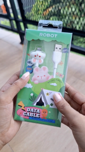 Kabel Data Charger Lightning 2.4A 12W Fast Charging dengan Pelindung Cable Bite IP Robot RPL100