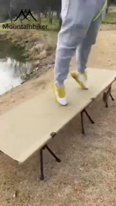 Mountainhiker เตียงสนามเอนกประสงค์พับเก็บได้ Oxford Cot Camping พับเตียง Cot เตียง น้ำหนักเบา แข็งแรง รองรับน้ำหนักได้ 120 Kg