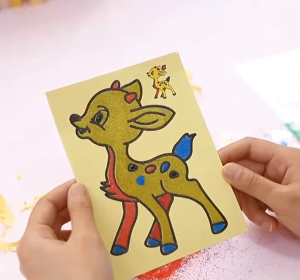 Sand Art DIY Children Kid DIY Handmade Sand Art Seni Pasir