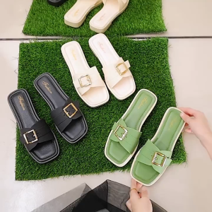 Sandal slop wanita / sandal teplek fashion / sandal casual