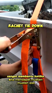 BISA COD!!! Rachet Tie Down 5-15 Meter Trek Belt - Sabuk Pengikat Barang, Tali Webbing Cargo, Tali Sound/Barang, Tali Kerek Cargo Lashing