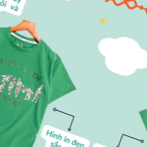 Áo Thun Hostie Cande Phong Cách Hàn Quốc Trẻ Trung Năng Độngbé 12kg đến 33kg