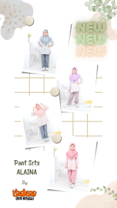Baju Setelan Anak Perempuan Setelan Anak Perempuan Kekinian Usia 2-13 Tahun / Thaluna Kids Pant Set Alaina Tanpa Jilbab