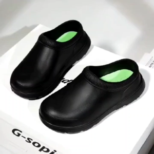 SEPATU KERJA KOKI PRIA WANITA SEPATU KERJA DAPUR MUSIM SEMI HITAM