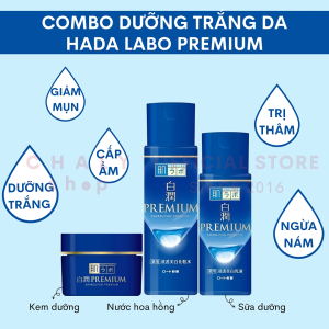 Kem dưỡng trắng da cao cấp Hada Labo Shirojyun Premium Medicated Deep Whitening Cream 50g Nhật Bản