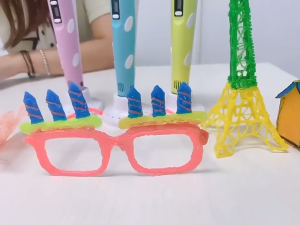 3D Printing Pen LED Kids 3d Drawing Pen Chargeable Set with PLA Filaments