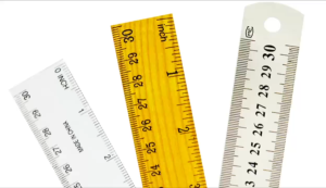 12inch Ruler Transparent ruler wooden ruler steel ruler Measuring Tool School supplies Stationery UMISKY