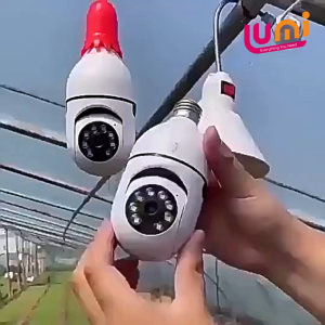 CCTV KAMERA E27 WIRELESS BOHLAM 1080P SMART WIFI 360° WIDE ANGLE ROTATION PANORAMIC VIEWING IP CAMERA PENGELIHATAN MALAM INFRARED