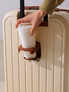 Laoshidaishu Kapasitas Besar Koper 24 Inch 20 / 22 inch Travel Kabin & Bagasi Laptop New Design Stand Cup / Charger Koper 2 in 1 Mini 14 Inch