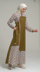 Raunapride Baju Gamis Wanita Katun Kekinian / RGD-110 / Fashion Muslim