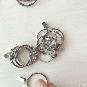 Móc treo rèm kèm khoen tròn dạng kẹp Chống Gỉ tiện dụng bộ 10 chiếc Joyee