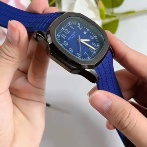 Jam Tangan Pria Dewasa Terbaru Fashion Eropa Strap Rubber Karet Tampilan Visual Keren