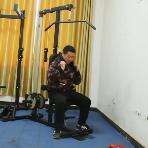 ADSports AD48 Lat Pull Down Pulley Machine Extra Pulley For Seated Rows & Strap For Ab Crunches 双垫颈部拉绳高低拉综合训练器