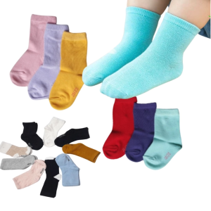 Kaos Kaus Kaki Panjang Polos Warna Warni Anak Perempuan Laki-Laki Cowok Cewek Ukuran TK PAUD SD Bahan Katun Spandek
