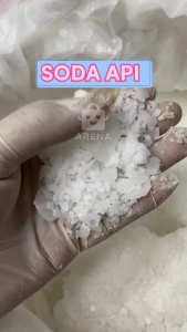 Soda Api Caustic Soda Flake Serbuk NaOH Penghapus Afdruk Sablon Obat Mampet Sink Cuci Piring Wastafel Toilet