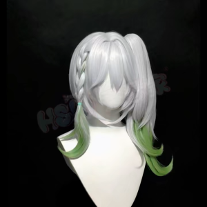 Wig Cosplay Anime Game Genshin Impact : Nahida Rambut Palsu