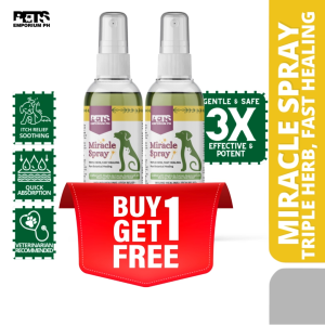 3x Potency Miracle Spray Madre De Cacao for Dogs - Fast-Acting Antibacterial Antifungal Itch Relief