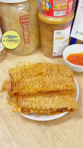 Khô mực cán tẩm gia vị thơm ngon - đồ ăn vặt VFarmie Sài Gòn