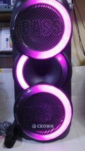 PD-883 ORIGINAL CROWN PORTABLE DANCING LIGHTS SPEAKER