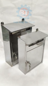 Hòm thư INOX gắn cổng nhà có khóa an toàn