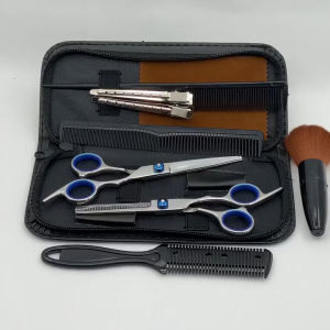 O-New 11pcs 6inches Hairdresser Scissors Set Hair Thinning Scissors Hairdressing Shears Set