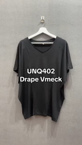 Kaos Wanita Lengan Pendek Murah 403 Vee Drape Top 3 Warna