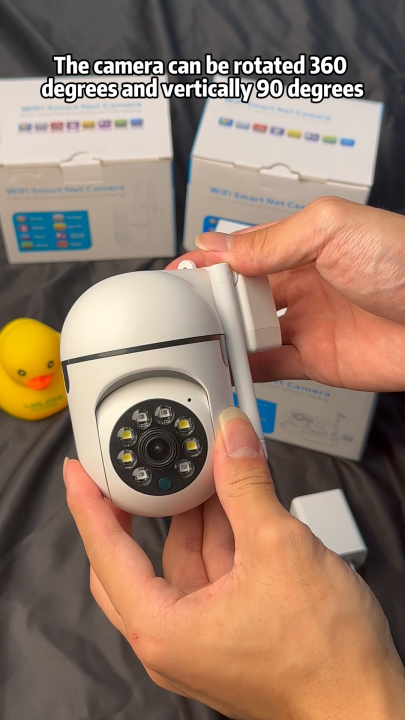 V380 Pro Kamera CCTV Mini Jarak Jauh CCTV Dalam dan Luar Ruangan 360 Panorama Nirkabel WiFi Terhubung ke Ponsel 1080P Kamera Keamanan Cerdas