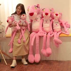 Gấu bông Báo hồng có áo cực mềm mại chân dài cute - Gấu bông hoạt hình - Thú nhồi bông nhập khẩu - Gấu bông giá rẻ