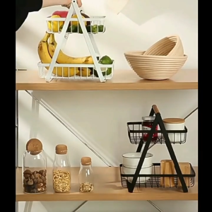 Rak Keranjang Tempat Buah Buahan Mewah Sultan Perabotan Rumah Tangga Rak Dapur Susun