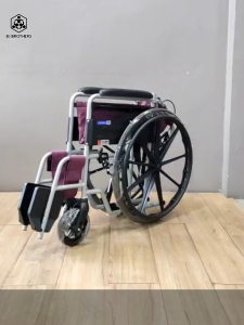 รถเข็น ผู้ป่วย คนไข้ พับเก็บได้ มีเบรคมือ JUMAO รุ่น JM-W40A ส่งไว | รับประกัน | คุณภาพสูง | Bjbrothers