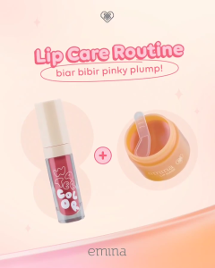 Emina Lip Mask Sleeping Mask & Watercolor Lip Serum | Perawatan Bibir Alami