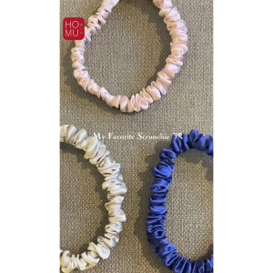 HOMU Kami Real Natural Silk Scrunchie For Hair Ikat Rambut 100% Sutera Asli Organik