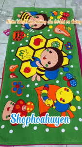 Khăn Tắm Em Bé | Khăn Tắm Đi Biển 3D Chất Cotton Mềm Mại Siêu Thấm Hút Họa Tiết Dể Thương | Khăn Tắm Trẻ Em