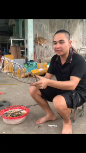 Vỉ kẹp nướng cá lóc vỉ nướng cá quả cá chuối vỉ nướng cá inox không có bánh răng