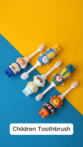 HOMSA Kid Toothbrush 2-12 Years Old Big Handle Multiple Colors Soft-bristled Cartoon Astronaut Kid Baby Oral Cleaning
