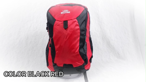 Tas Ransel Pria Wanita Backpack Tas Punggung Black Red Land Brother