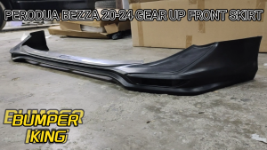 PERODUA BEZZA 2020-2024 GEAR UP FRONT SKIRT MATERIAL PUR (NO FRONT SKIRT LED DAYLAMP)