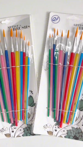 Oil paint brush Pencil Brush /Artist Brush 12 pcs Round Ass(100% Nylon)