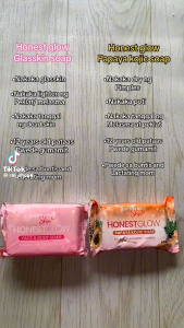 HONEST GLOW PINK SOAP 100g Face and Body Soap for Moisturizing Whitening and Younger-Looking Skin