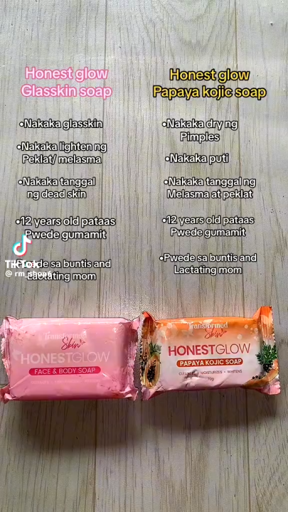 HONEST GLOW PINK SOAP 100g Face and Body Soap for Moisturizing, Whitening, and Younger-Looking Skin