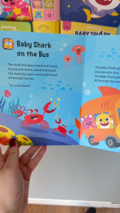 หนังสือกดมีเสียง Baby Shark Sing-Alongs หนังสือพร้อมปุ่มกดฟังเสียง หนังสือเพลง ภาษาอังกฤษ Pinkfong Baby Shark Sing-Alongs Sound Book เบบี้ชาร์ค ซิง-อะลอง ชาวด์บุ๊ค