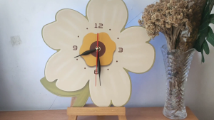 Jam Dinding BUNGA BOHO AESTETIK LED & Home Sweet Home: Hiasan Dinding Ruang Tamu & Kamar Tidur