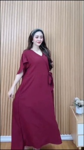 Daster Fuji Anjani Dress Crinkle Airflow Kimono Premium Fashion Terbaru Lengan Pendek
