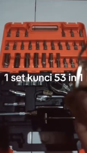 COD Kunci lengkap full set / kunci shock ring 1 set lengkap / set kunci pas soket 53 buah reparasi mobil dan sepeda motor / obeng ratchet kunci cincin / obeng set komplit serbaguna / bor buat buka bau motor
