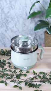 SAMONO Electric Pan SW-DG01P | Panci Listrik 15 Liter Teflon Keramik Kukusan Low Watt Multifungsi