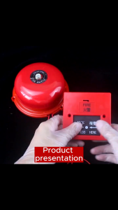 Fire Alarm Bell Manual Switch 4"/6"/8"/10"/12" Home Safe Mall Office Fire Fighting Alarm Red Safeguard Supply Fire Alarm Bell Safeguard Supply Fire Alarm Bell 220V AC Power